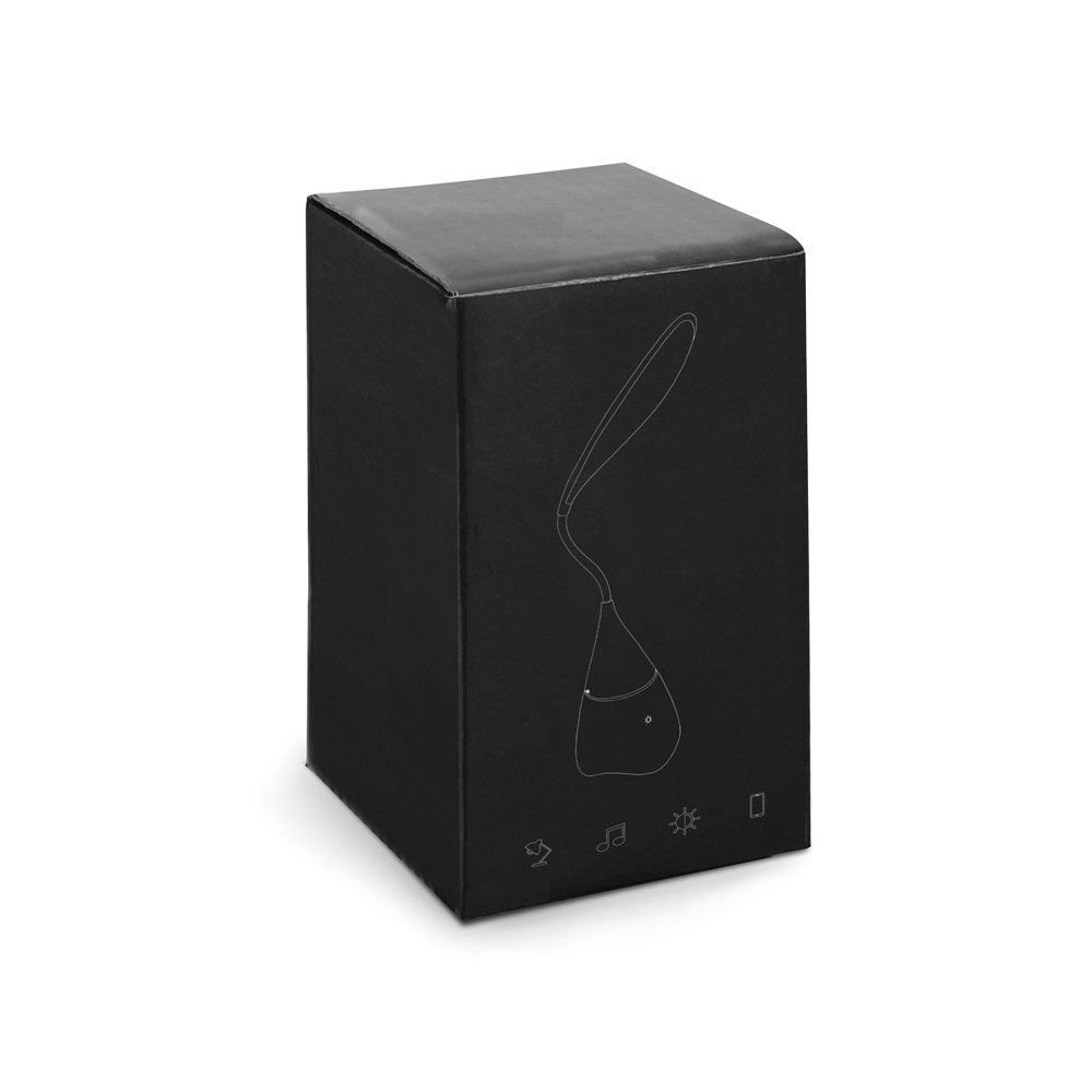 GRAHAM. Luminária de mesa com caixa de som em ABS e 18 LEDs de alto brilho - Imagem 2