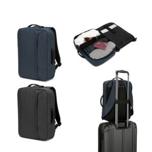 NIAMEY. Mochila para notebook 15'6" em poliéster reciclado 300D de alta densidade 15 L