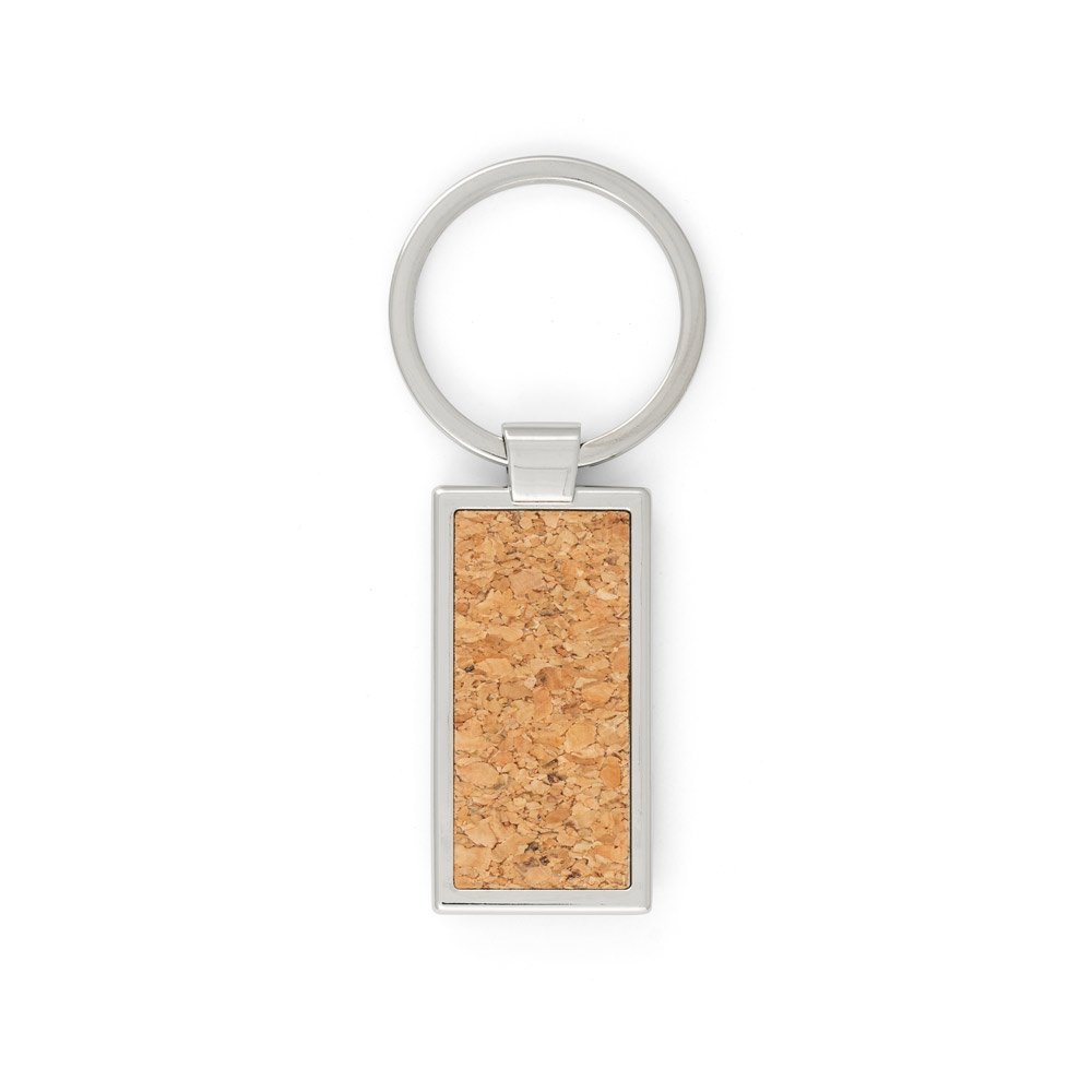 LAVRE. Kit esferográfica e chaveiro em metal com acabamento em cortiça - Imagem 2