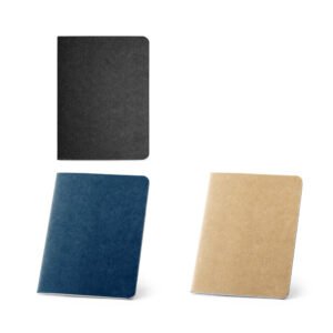 BULFINCH. Caderno B7 de capa flexível em cartão kraft reciclado com 60 páginas lisas recicladas