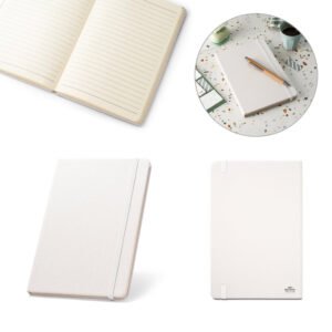 MONDRIAN. Caderno A5 em PET 100% reciclado com tratamento antibacteriano com 160 páginas pautadas
