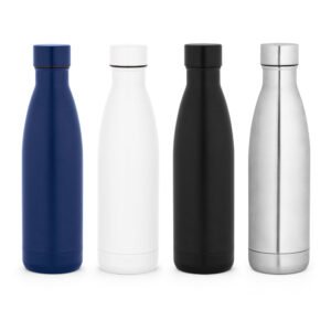 RE-BUFFON L. Garrafa em aço inox 90% reciclado de parede dupla térmica, isolada a vácuo e acabamento mate 810 mL