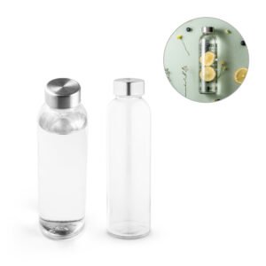 SOLER. Squeeze em vidro com tampa em aço inox 500 mL