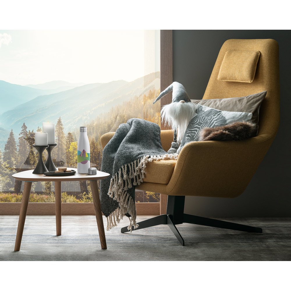 AMORTI. Garrafa para sublimação em aço inox de parede dupla térmica, isolada a vácuo, com tampa em aço inox 510 mL - Imagem 3