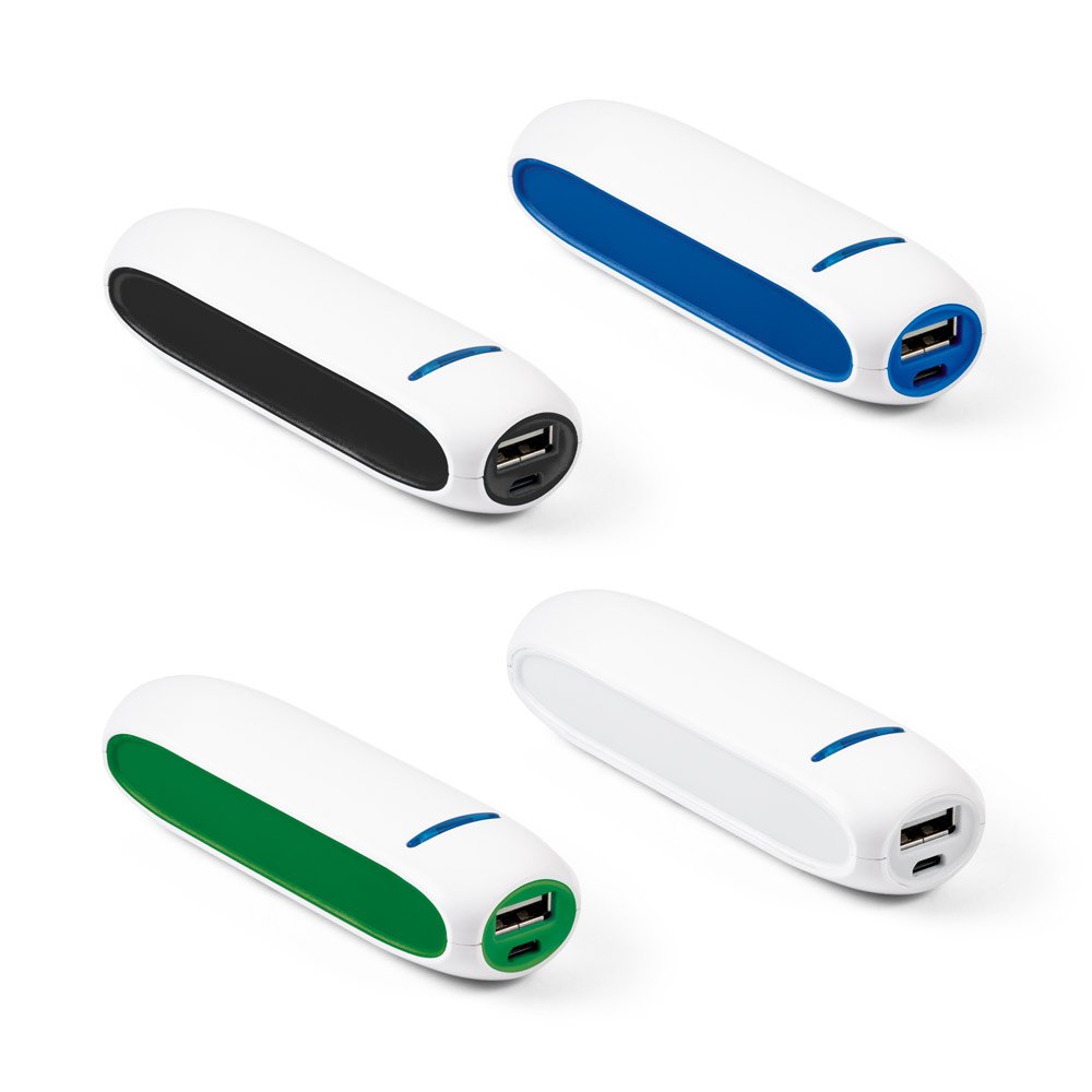 BOOLE 1'5. Bateria portátil em ABS e bateria de lítio com capacidade de 1'500 mAh