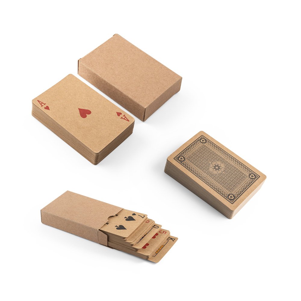 FISCHER. Baralho de 54 cartas clássicas em papel kraft