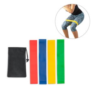 BURPEE. Conjunto de 4 bandas elásticas com bolsa de TNT
