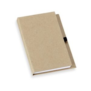Bloco de Anotações em Kraft com Porta Caneta.
