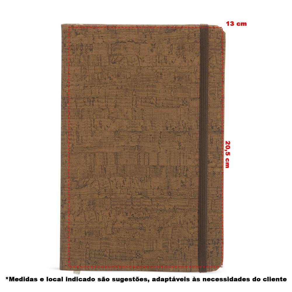 Caderneta Couro Sintético 21x14 Sem Pauta. - Imagem 3
