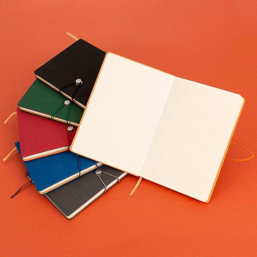 Caderneta Sintética Emborrachada 21 x 14 com Pauta. - Imagem 2