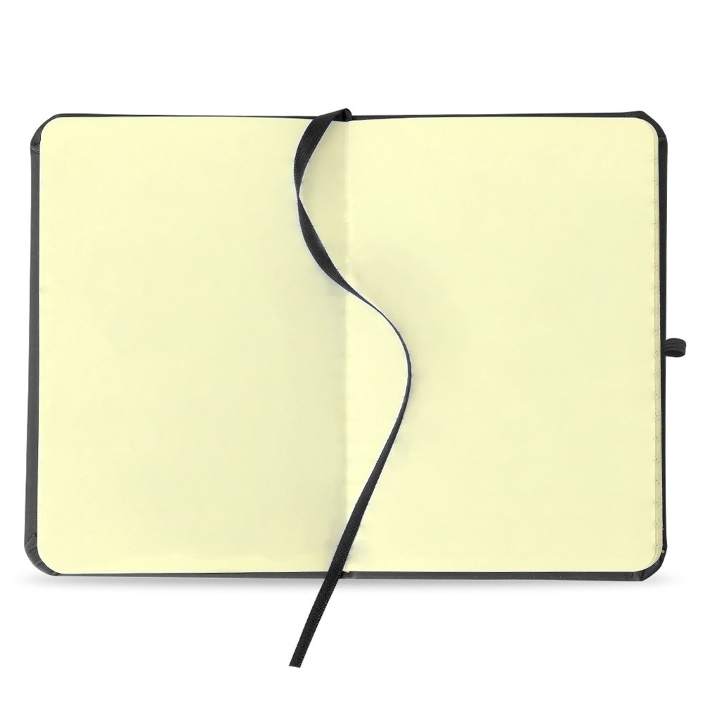 Caderneta tipo Moleskine Emborrachada 17 x 12 sem Pauta. - Imagem 2