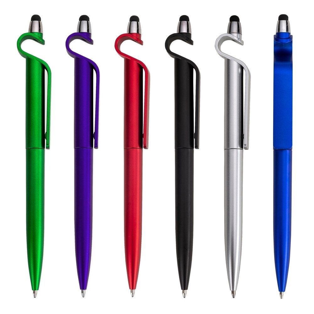Caneta Plástica Touch com Suporte. - Imagem 2