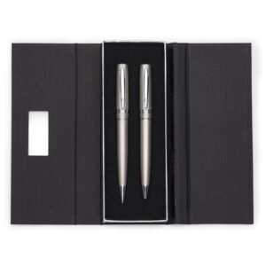 Conjunto Caneta e Lapiseira Metal.