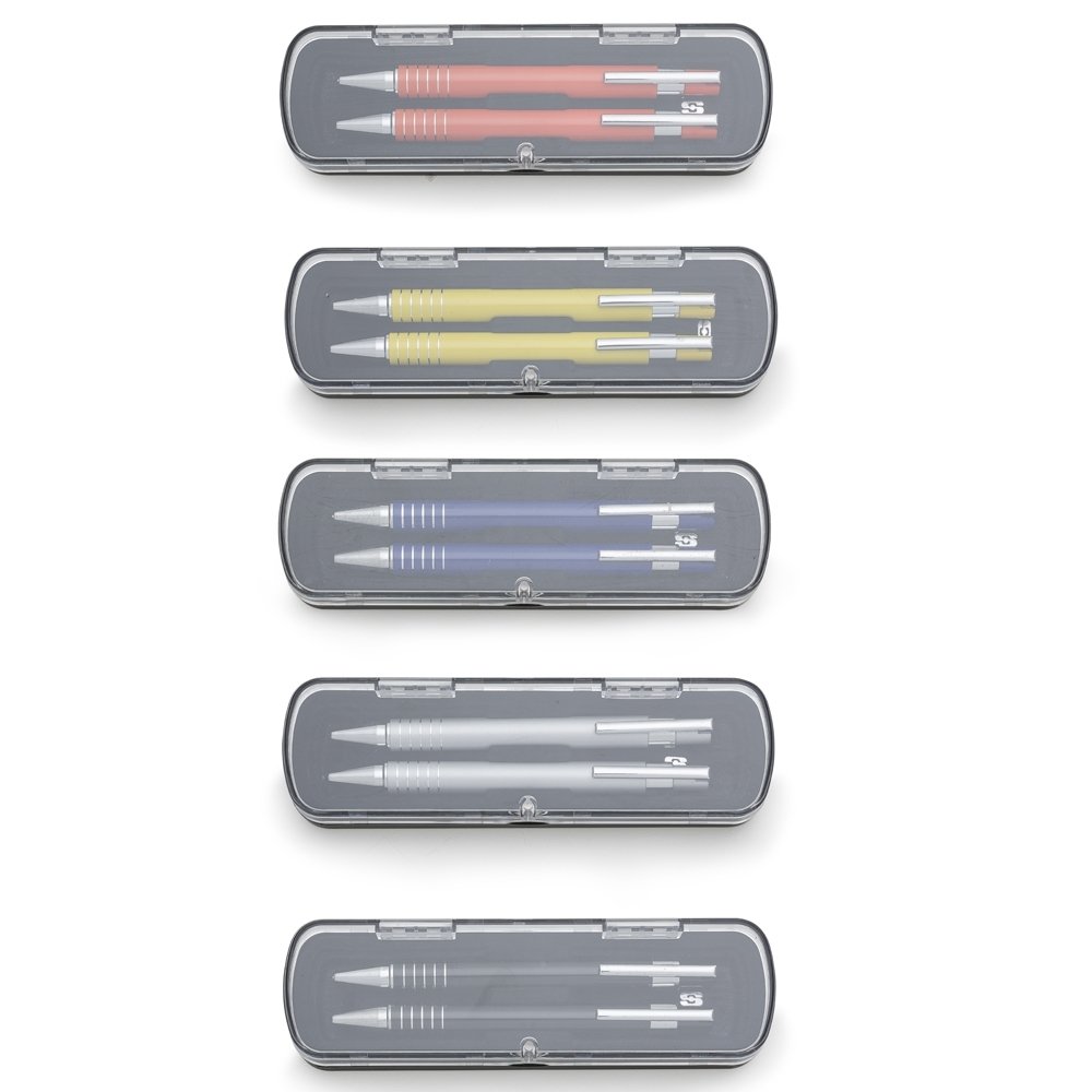 Conjunto Caneta e Lapiseira Semimetal - Imagem 3