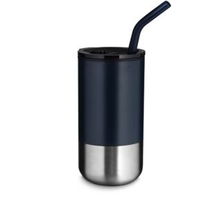 Copo Inox com Canudo 500ml.