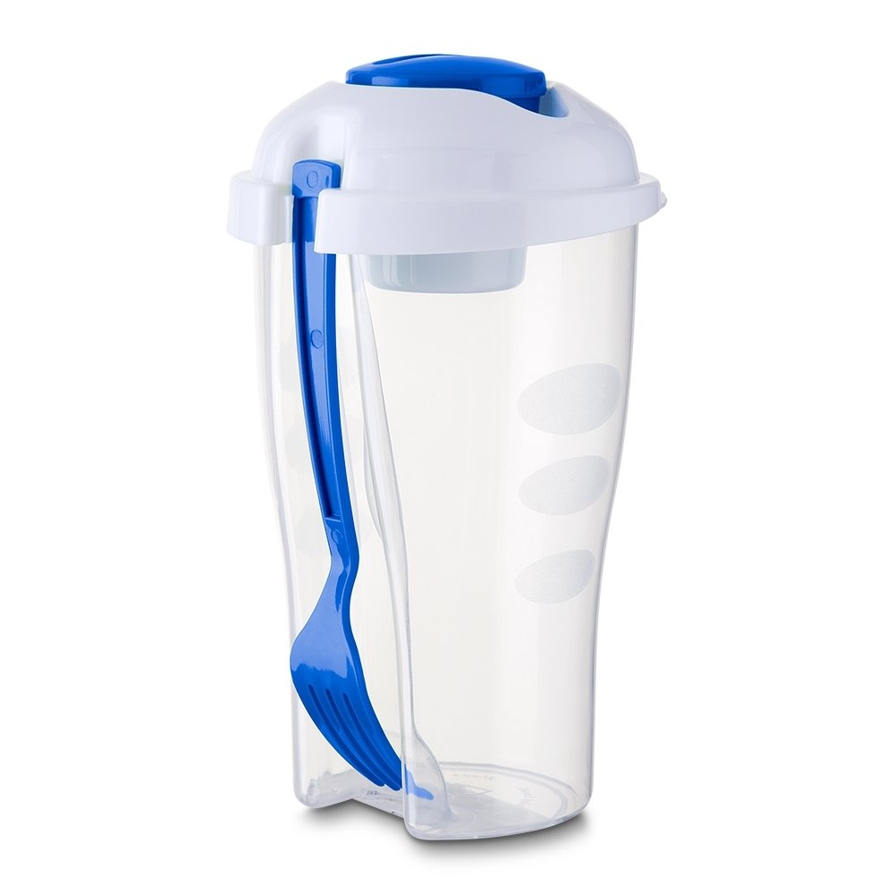 Copo Salada 850ml com Garfo e Suporte para Molho - Imagem 2