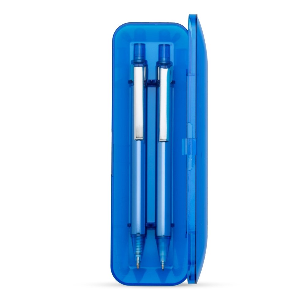 Conjunto Caneta e Lapiseira Semimetal - Imagem 4