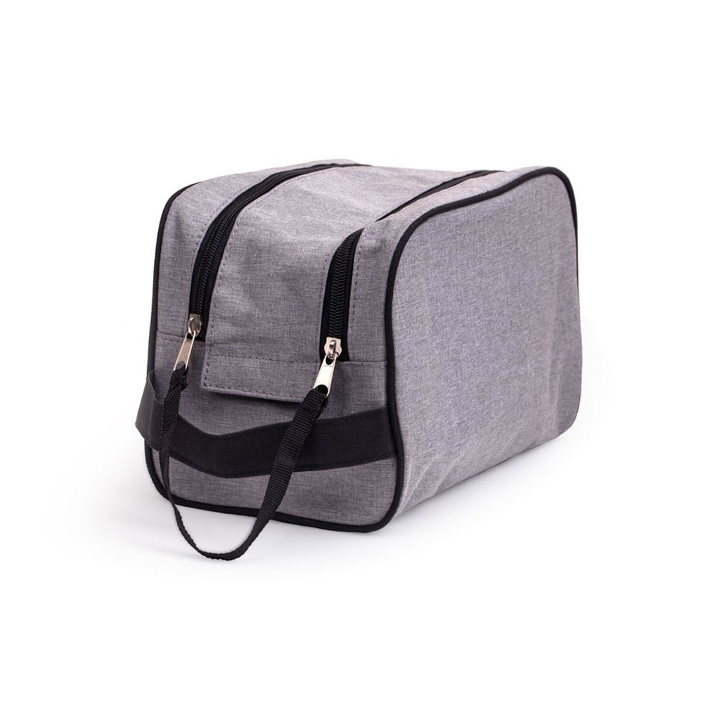 Necessaire Poliéster Zíper Duplo - Imagem 3