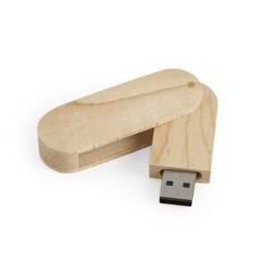 Pen Drive de Madeira Giratório 4GB/8GB.