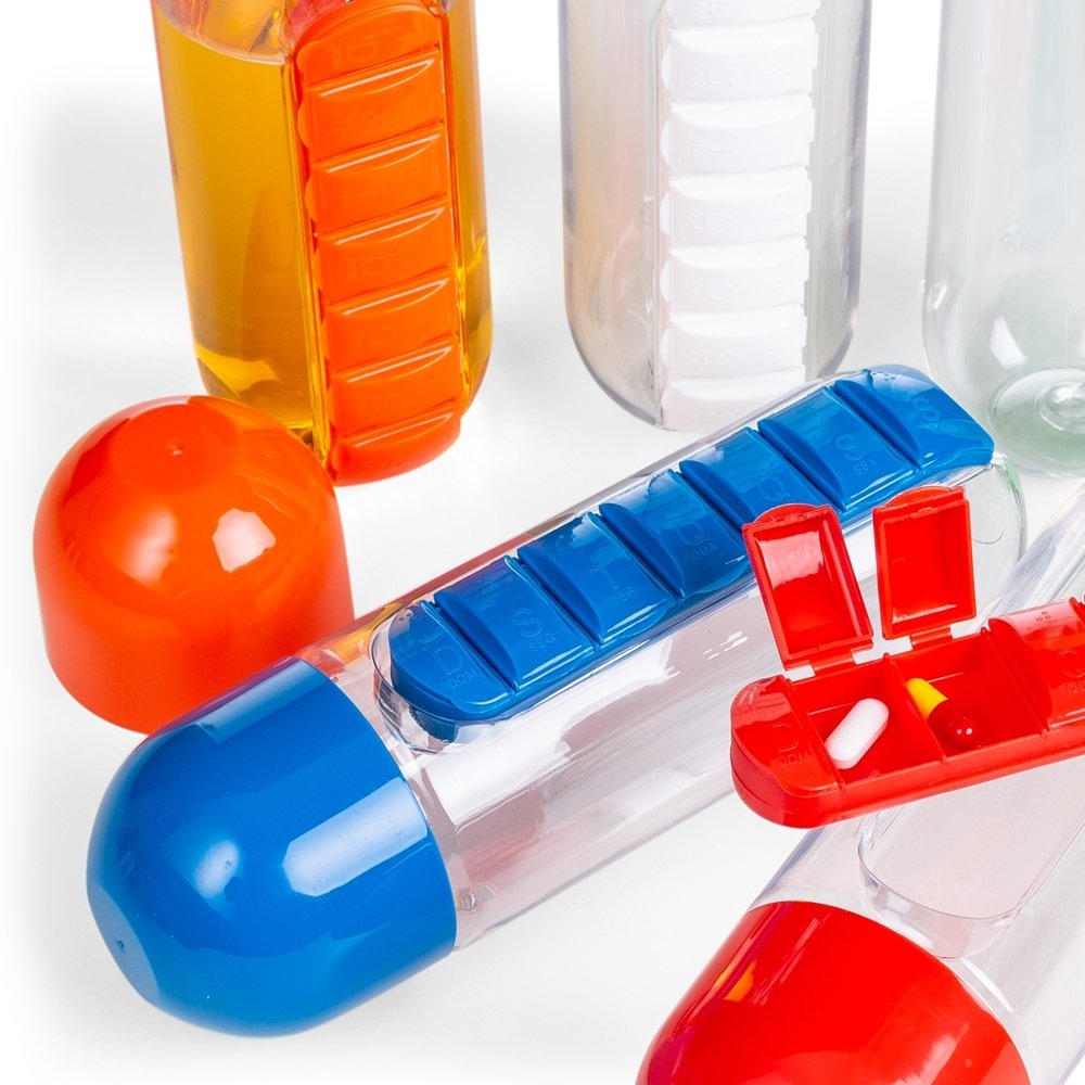 Squeeze Plástico 700ml Porta Comprimido - Imagem 3