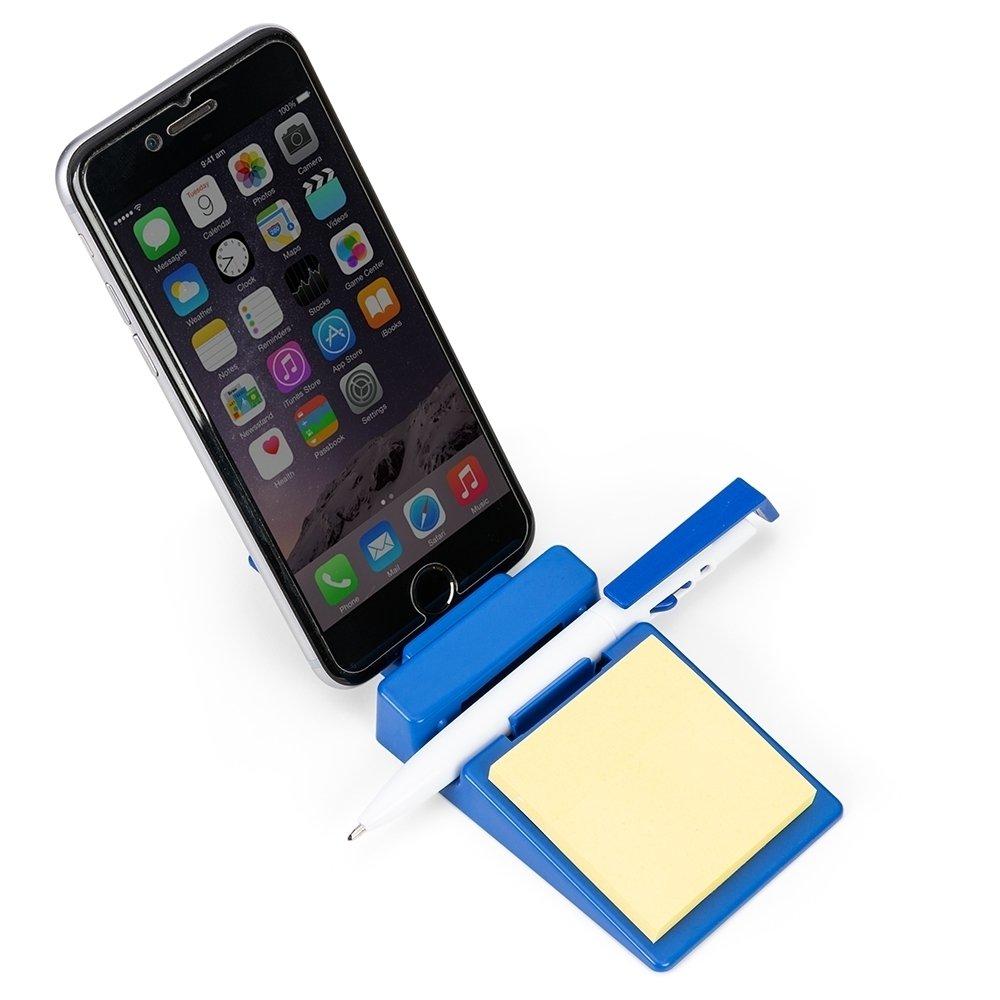Suporte Plástico Celular com Caneta e Bloquinho. - Imagem 2