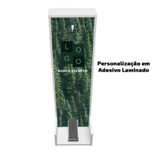 Totem de Madeira para Álcool em Gel 1 Litro