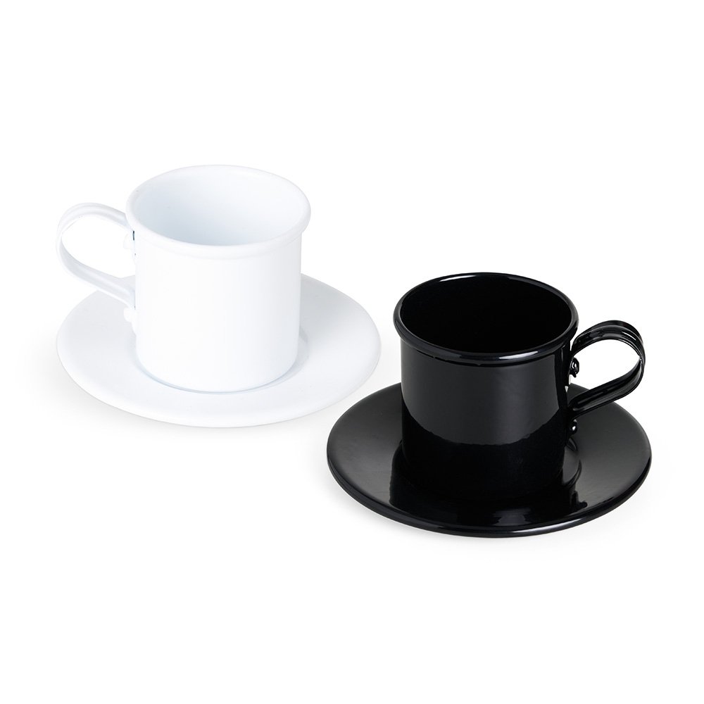 Xícara 100ml com Pires em Alumínio - Imagem 2